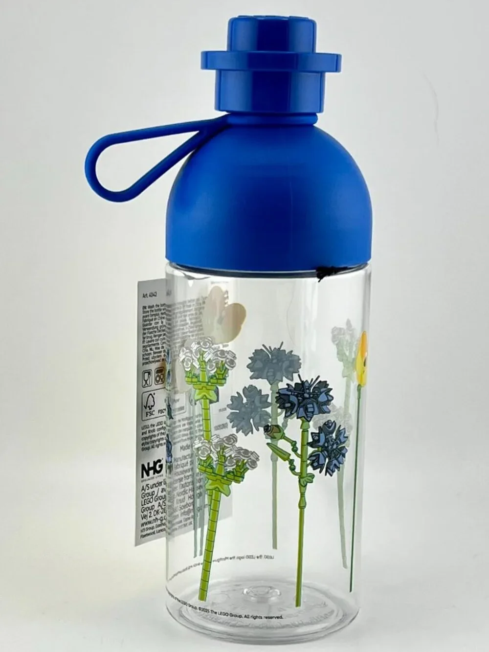 NWT Lego Botanical Transparent Drinks Water Hydration Bottle 17oz 500 ml